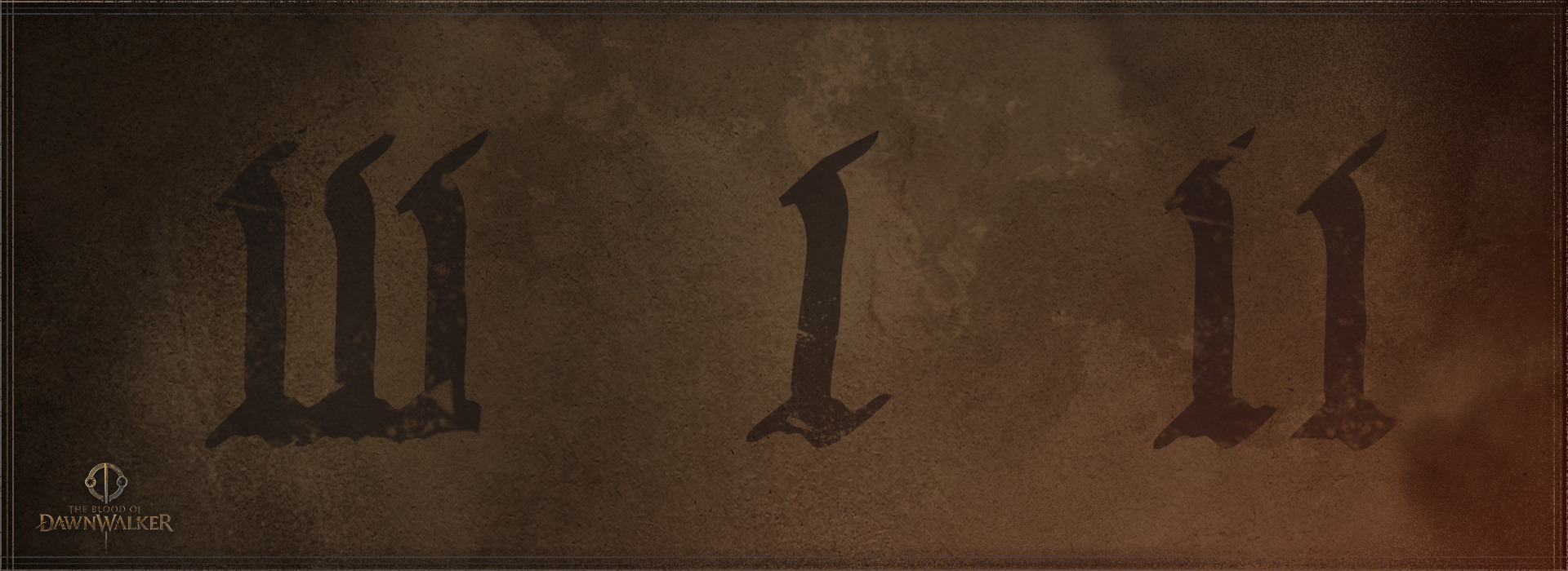 The Blood of Dawnwalker Bestiary parchment texture with gothic script evoking an ancient medieval warning