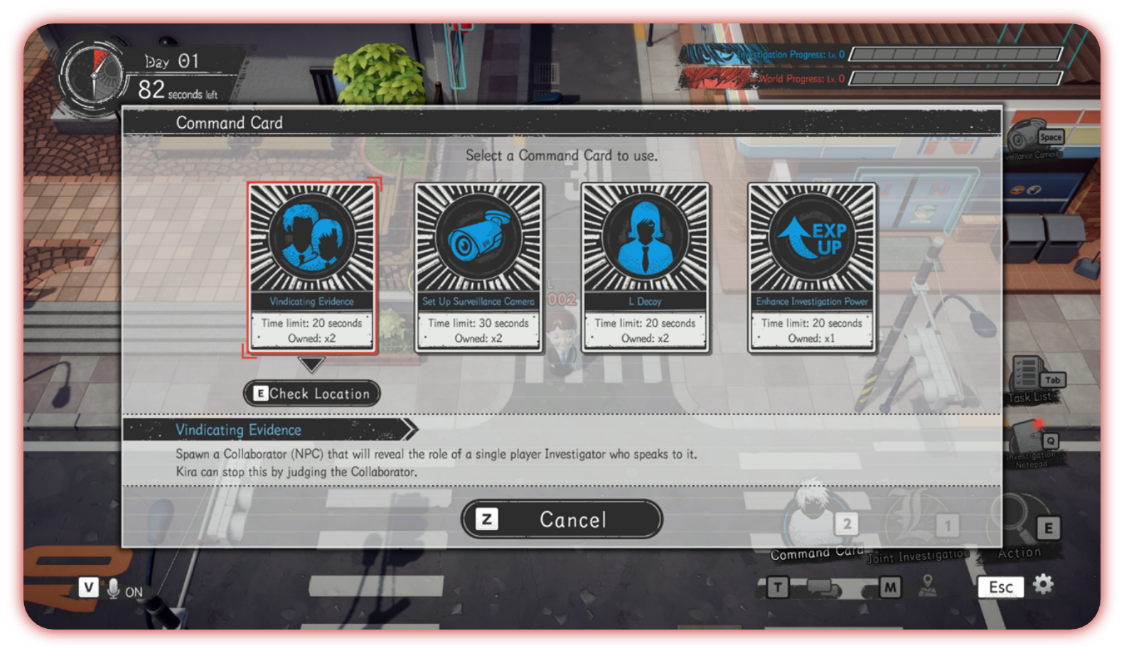 Death Note Killer Within - Command Card