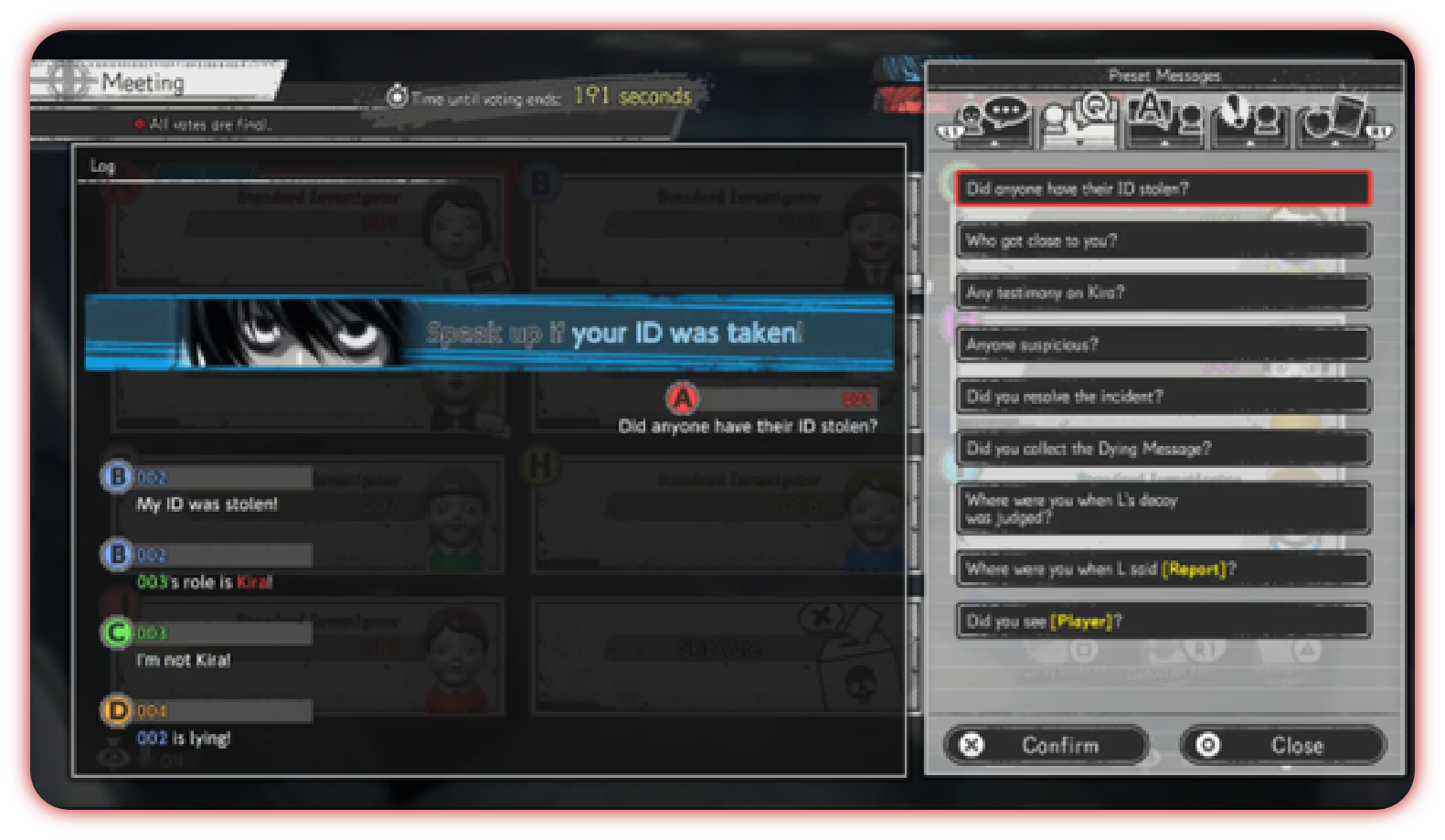 Death Note Killer Within - Meeting Phase