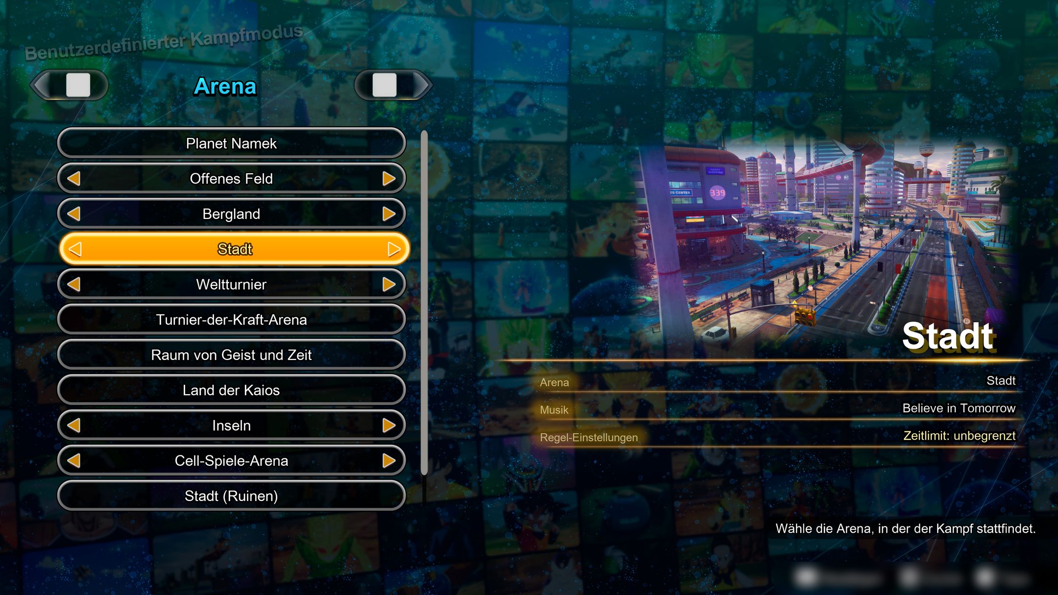 DBSZ Custom Battle Stages