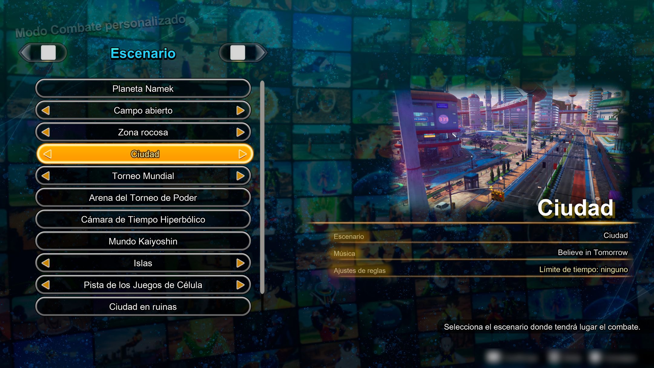 DBSZ Custom Battle Stages