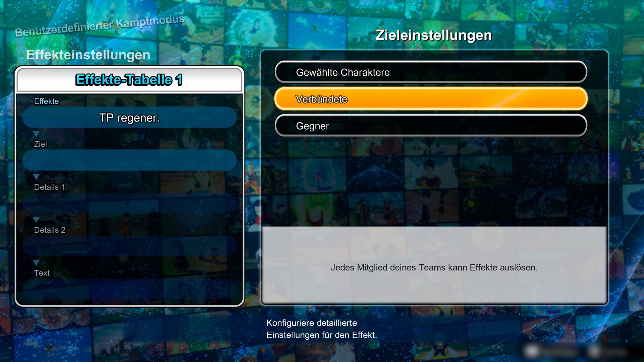 DBSZ Custom Battle Conditional Effect Set