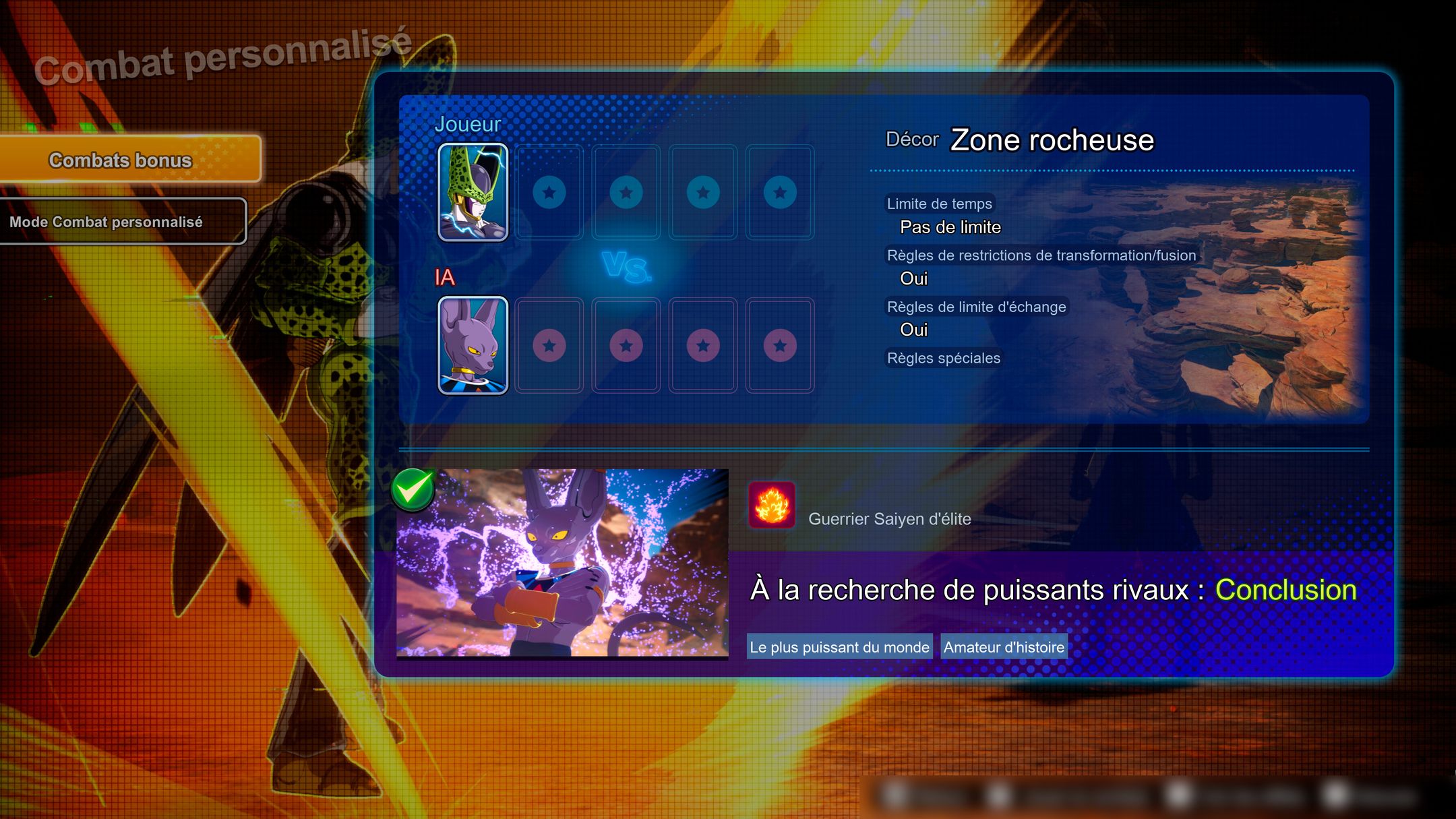 DBSZ Bonus Battle Rocky Land