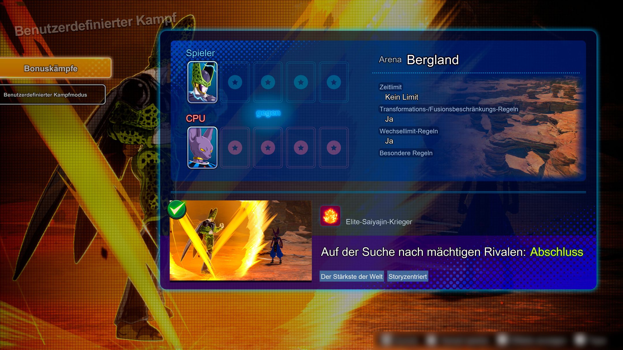 DBSZ Bonus Battle Rocky Land