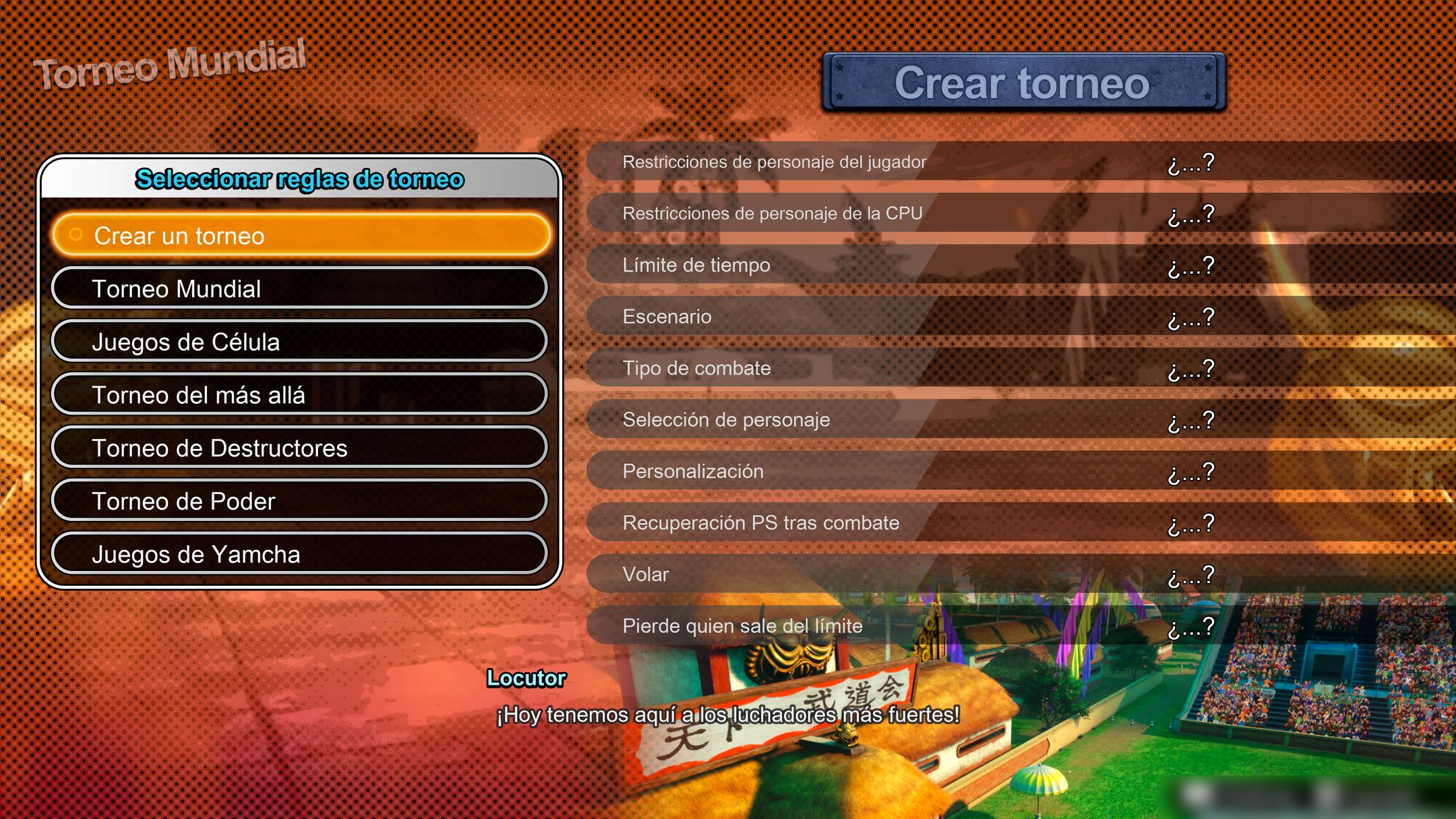 DBSZ Custom Battle Tableau Tournament