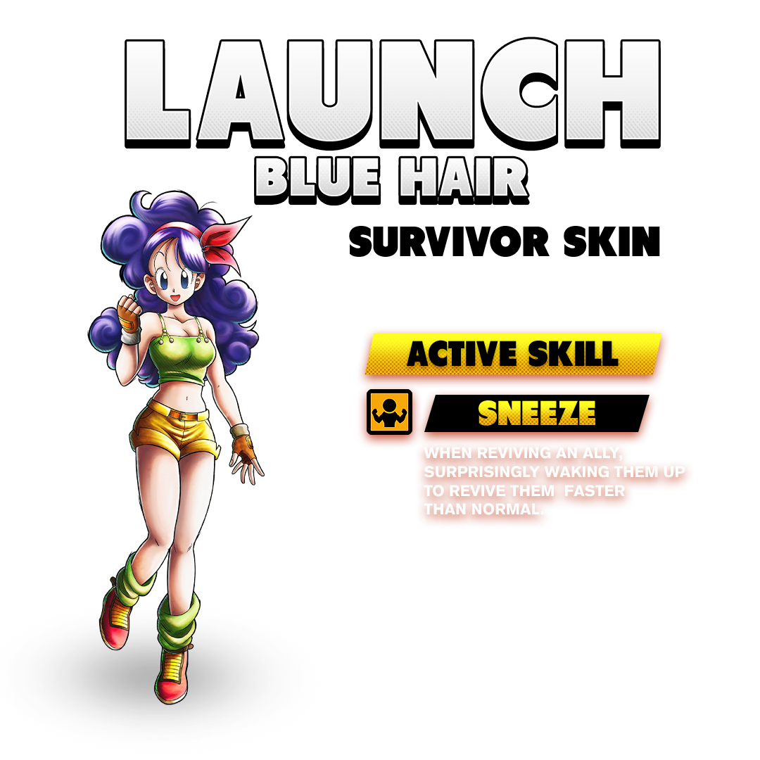 dragon ball the breakers launch blue hair