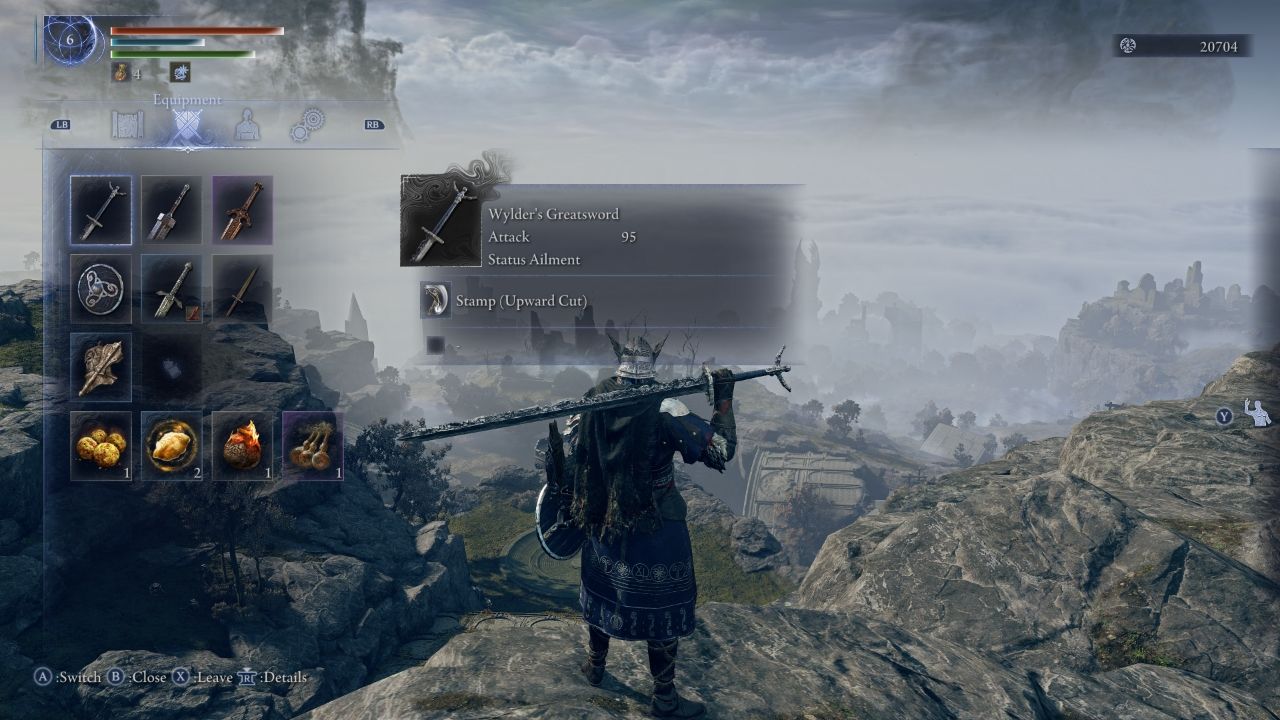 ER NIGHTREIGN Equipment