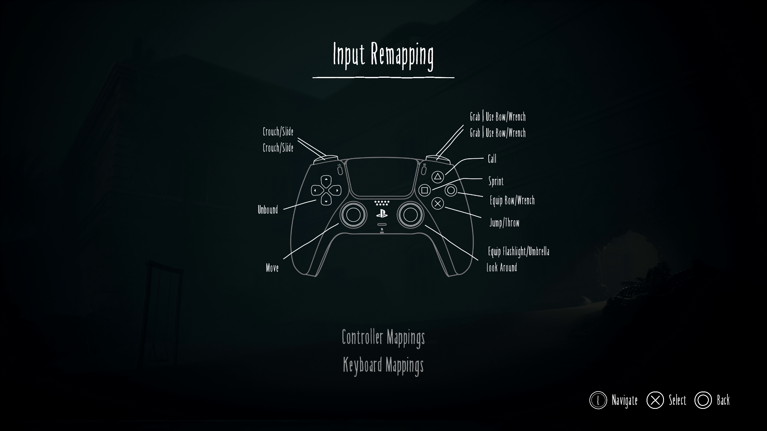 Little Nightmares III HUD & Menus accessibility settings with dyslexia font, text size, color and background options