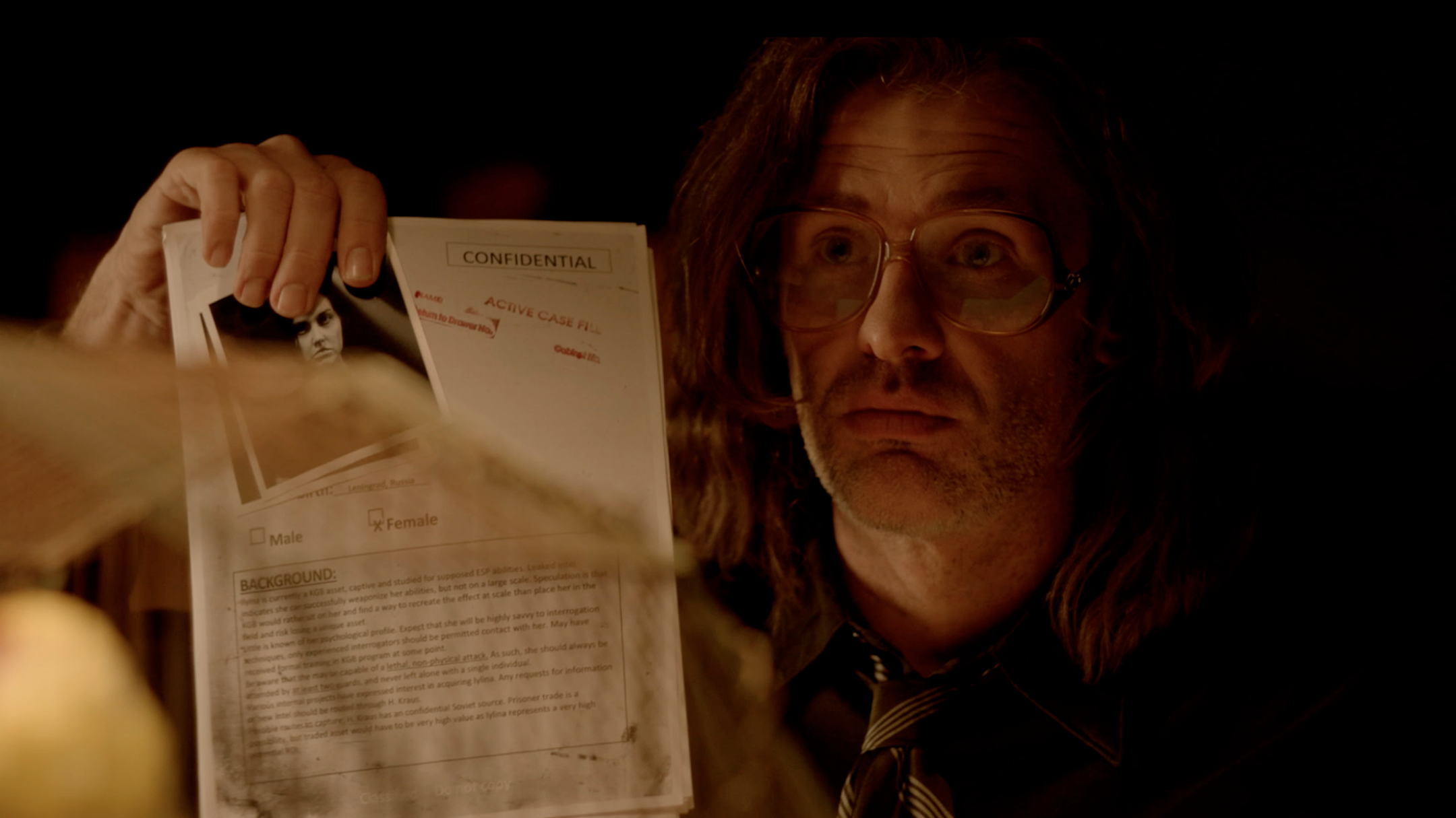 The entrance to a dark cave.